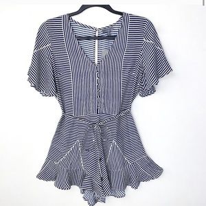 Anthropologie - Conditions Apply - Striped Romper